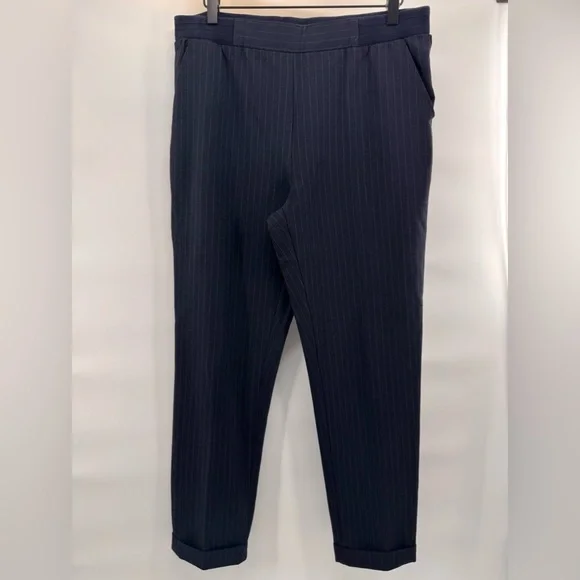 Women Casual Blue Strip Pants Medium - Picture 2 of 7